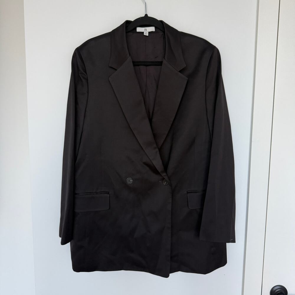 Banana Republic Double Breasted Satin Blazer - Picture 2 of 6